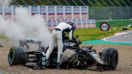 Russell Bottas Imola F1 2021