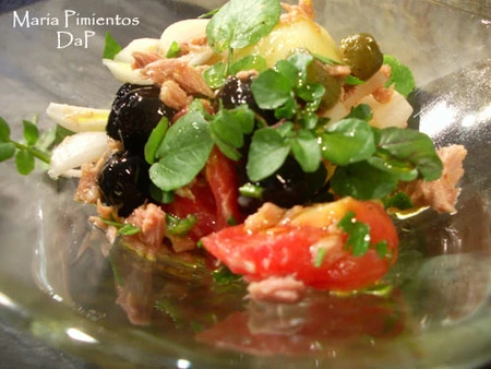 Ensalada de berros. Receta