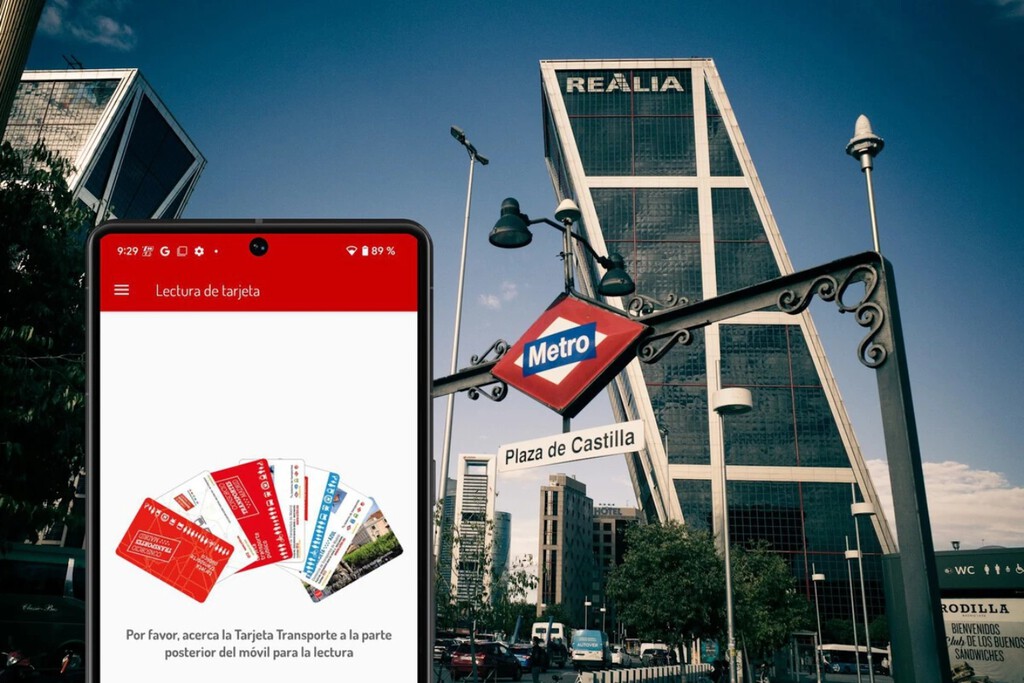 Llevar la tarjeta del metro de Madrid en el móvil está bien, pero lo más útil es poder cargarla con el teléfono