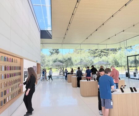 Zona donde antes estaba la maqueta del Apple Park