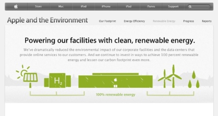 Los centros de datos de Apple ya utilizan energía cien por cien limpia y renovable