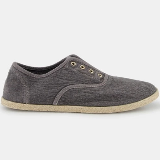 Unit Lona lavada sin cordones con piso de goma yute