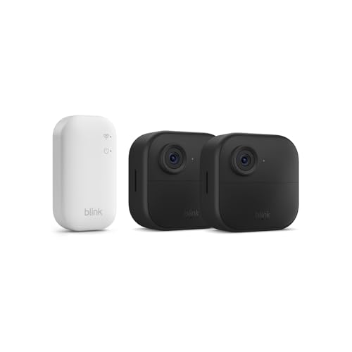 Blink Outdoor 4 | cámara de seguridad inteligente HD sin cables, 2 años de autonomía, detección de movimiento optimizada | sistema de 2 cámaras con Sync Module Core incluido