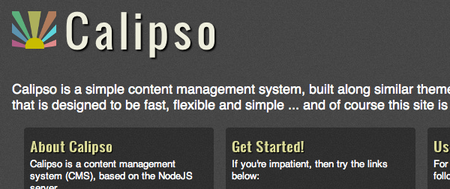 Calipso, un CMS basado en Node.js y MongoDB