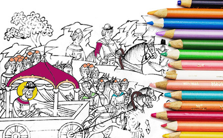 Descarga gratis cientos de libros para colorear de museos y bibliotecas de todo el mundo