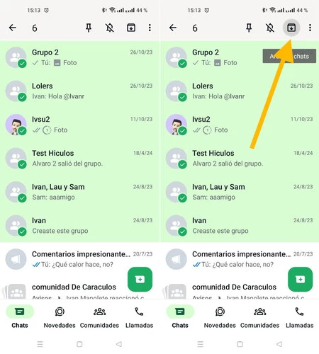 チャットを完全に削除せずにアーカイブした可能性があります
