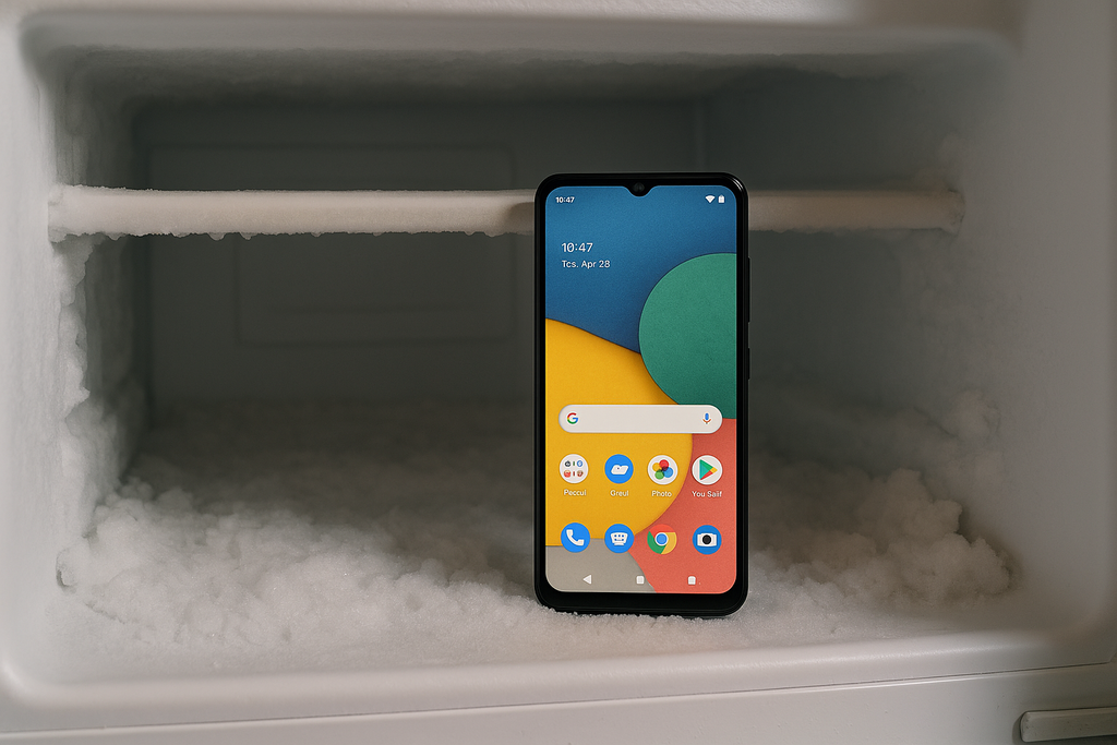 Es mejor dejar que se achicharre el móvil a meterlo en la nevera o el congelador 