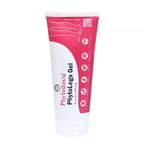 PHYTODOXIA PhytoLegs Gel 200ml | Drenaje Linfático Natural para Piernas Cansadas, Pesadas e Hinchadas – Alivio para Varices y Arañas Vasculares – Efecto Frío con Ingredientes Naturales