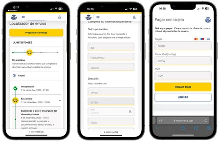 3 番目のステップでは罠が発生します。彼らは「再発送」として 80 セントを要求します。これは実際の情報を入力する必要がある唯一のステップであり、入力したカードに対して詐欺師が請求する請求額は、表示されている金額よりもはるかに高くなります。