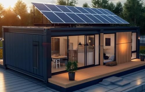 Modern Pod Villa - Casa de cristal prefabricada de lujo con vista panorámica, cabina modular con aislamiento impermeable para jardín, oficina y ocio