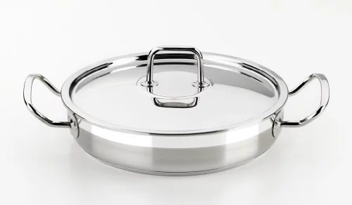 BRA Profesional | Rustidera con Tapa, Acero inox 18/10 | Apta para todo tipo de cocinas incluida inducción