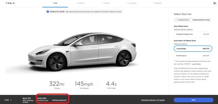 Precio Model 3 Eeuu