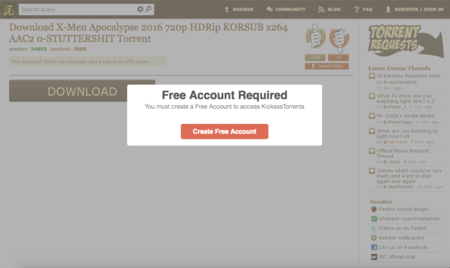 Este clon de Kickass Torrents quiere robarte los datos de tu tarjeta de crédito
