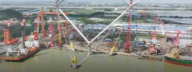 China acaba de construir la mayor plataforma eólica flotante del mundo. Puede abastecer a 30.000 hogares con energía limpia 