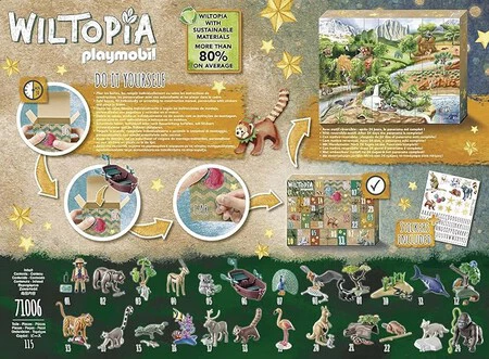 Wiltopia 71006 DIY Calendario de Adviento