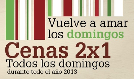 2x1 todos los domingos de 2013 en 'Ginos'