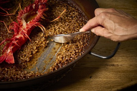 Arroz de carabineros de La Santa en restaurante Sebe. ©Mikel Ponce