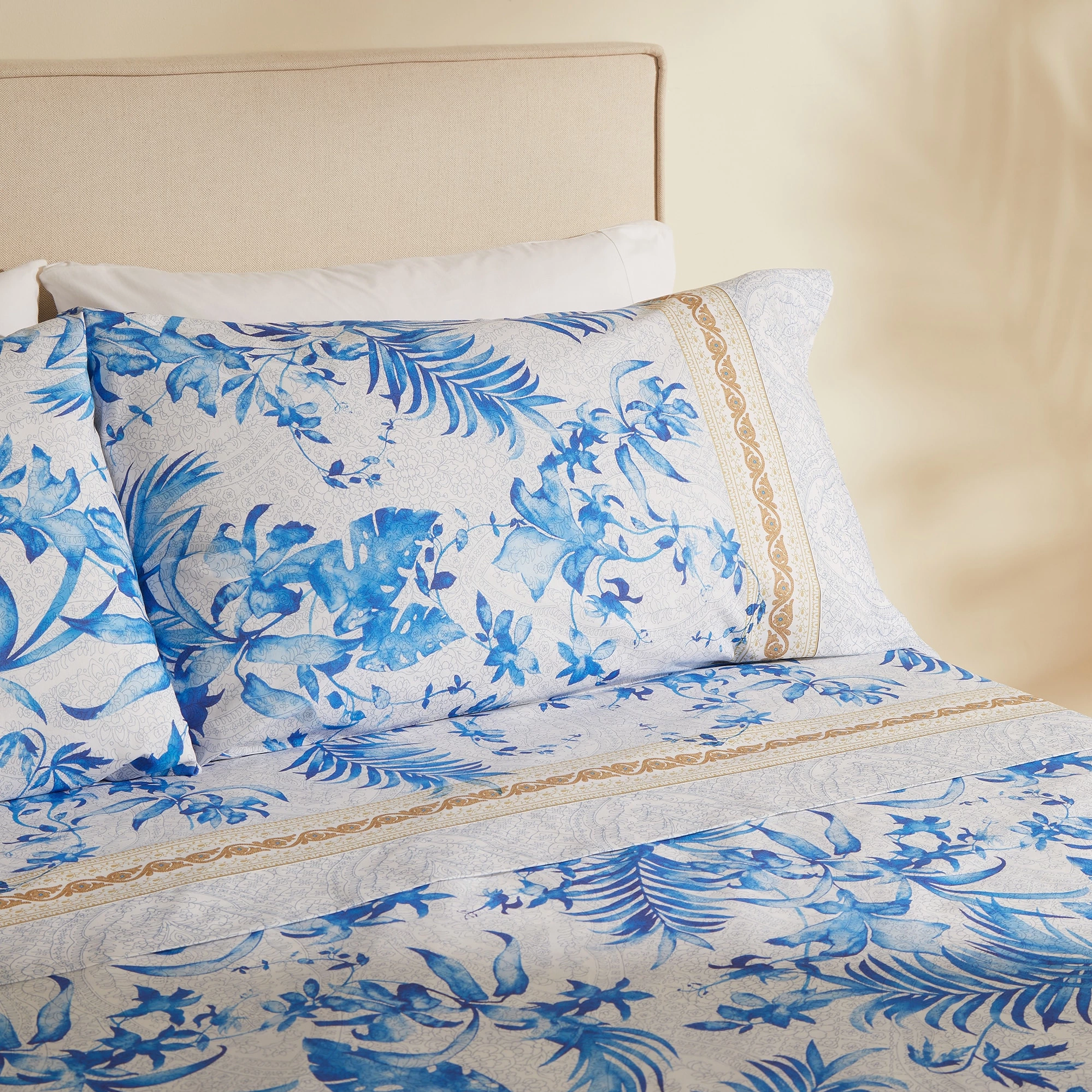 Juego de sábanas algodón Ibiscus Tatoo Bassetti