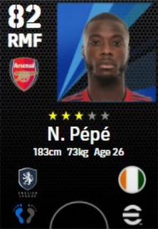 Los 10 jugadores más rápidos de eFootball 2022 N. Pepe