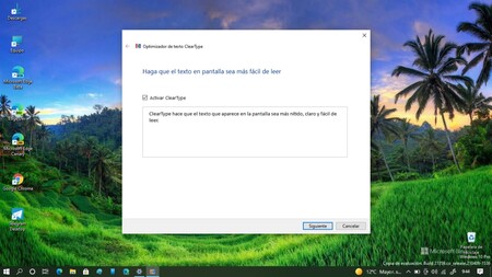 Así puedes activar ClearType, la función para mejorar la visibilidad en pantalla exclusiva de Windows 10