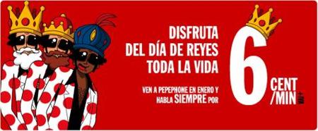Promoción Pepephone enero: 6 céntimos minuto a todos para siempre