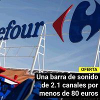 Brutal rebaja en Carrefour: esta barra de sonido con subwoofer y 300 W se queda a precio de outlet