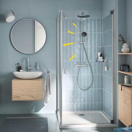 Grohe Vitalio Start System 250 Sistema de ducha con termostato incorporado, Cromo, 26677001