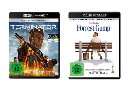 Forrest Gump y Terminator Genisys también tendrán una versión en Blu-ray UHD con soporte para HDR y 4K