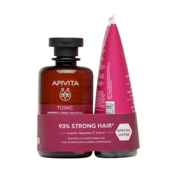 Apivita Champú Tonificante Mujeres Caída Cabello 250 ml + Acondicionador 150 ml 