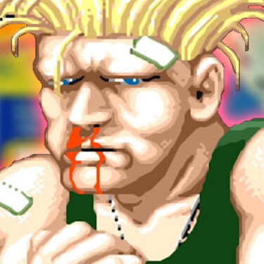 Street Fighter Nudillos Lastimados Recrear Pelea