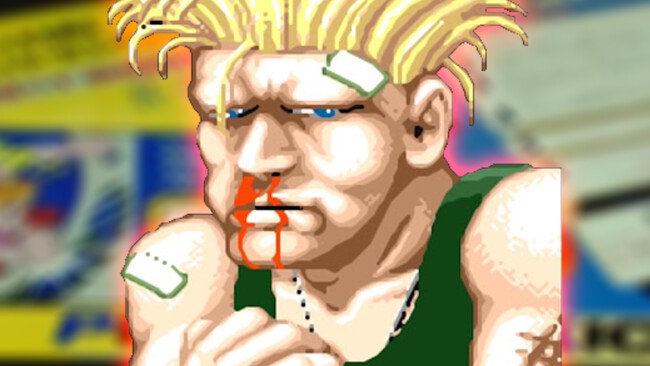 Street Fighter Nudillos Lastimados Recrear Pelea