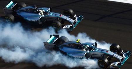 Rosberg y Hamilton