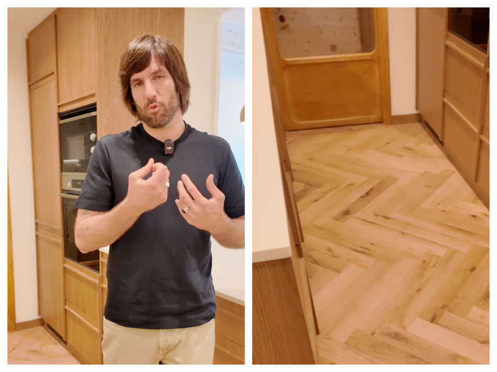 Daniel Beguería, ingeniero de obra: "Hay más inconvenientes que ventajas en poner el mismo suelo de madera natural en toda la casa y la cocina"