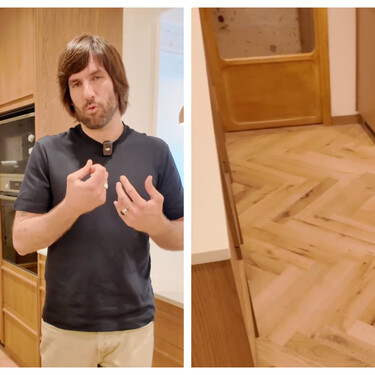 Daniel Beguería, ingeniero de obra: "Hay más inconvenientes que ventajas en poner el mismo suelo de madera natural en toda la casa y la cocina" 