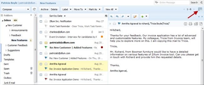 Zoho Mail renueva su diseño y añade nuevas funcionalidades