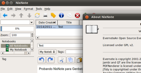 NixNote, cliente de Evernote multiplataforma, publica su versión 1.1