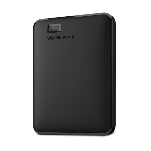 WD 2TB Elements, Disco duro externo portátil, USB 3.0, Negro