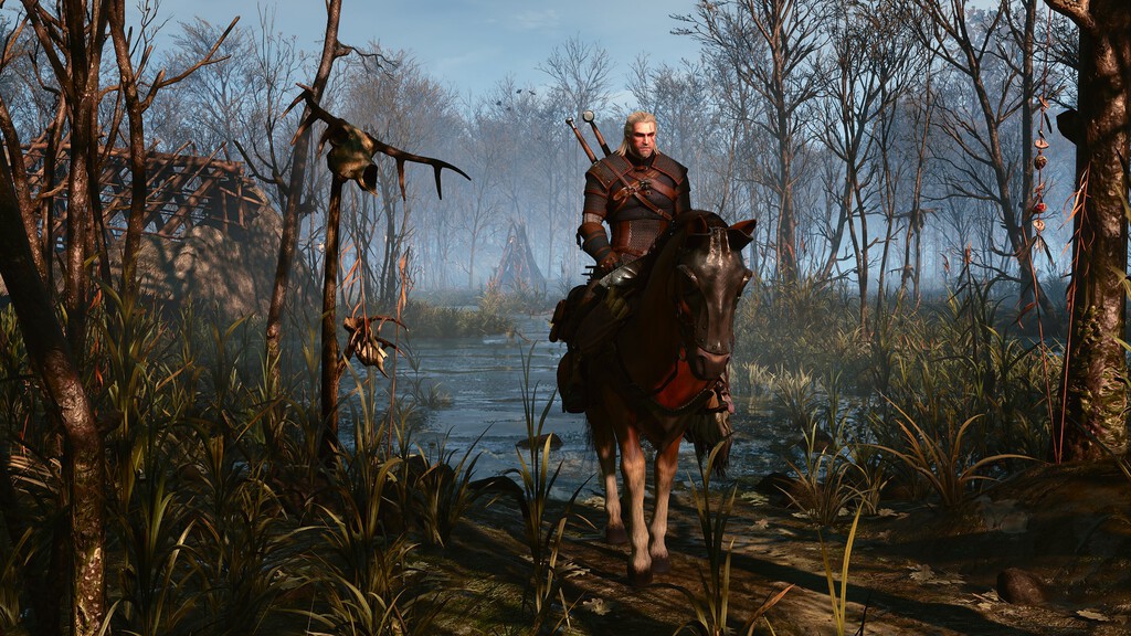 Geralt de Rivia en The Witcher 3 Remastered
