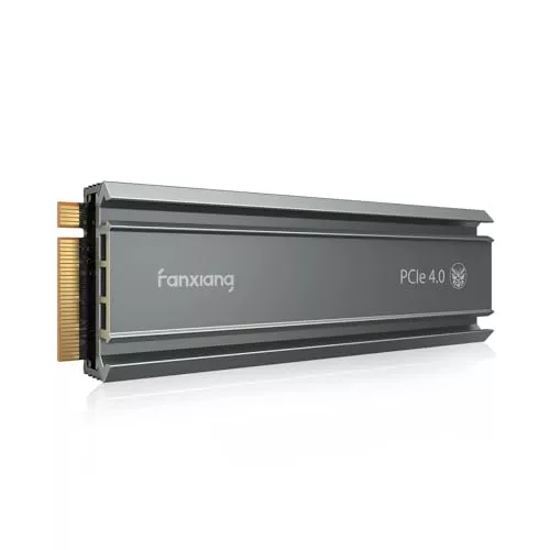 fanxiang S660 SSD 1TB PCIe 4.0 NVMe M.2 SSD Interna -con disipador de Calor, caché SLC dinámico, hasta 5000 MB/s, Compatible con PS5, computadora portátil, computadora de Escritorio
