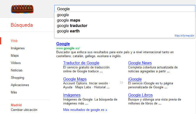 Buscando Google en Google