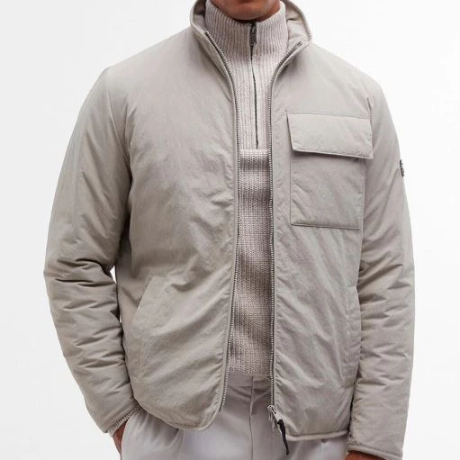 Chaqueta Barbour acolchada de hombre de cremallera
