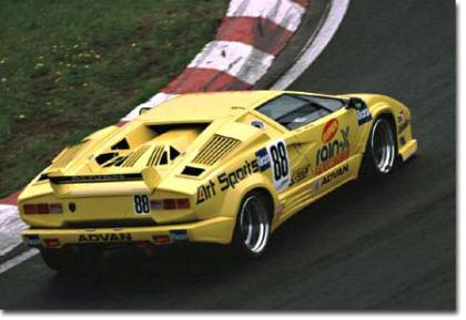 Curiosidades en competición: Lamborghini Countach JGTC
