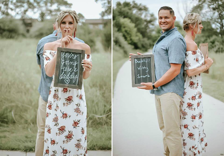 Sorprende a su pareja con una sesión de fotos anunciándole que será papá y su reacción nos encanta