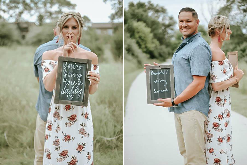 Sorprende a su pareja con una sesión de fotos anunciándole ...