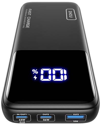 INIU Power Bank, 65W 20000mAh Bateria Externa 