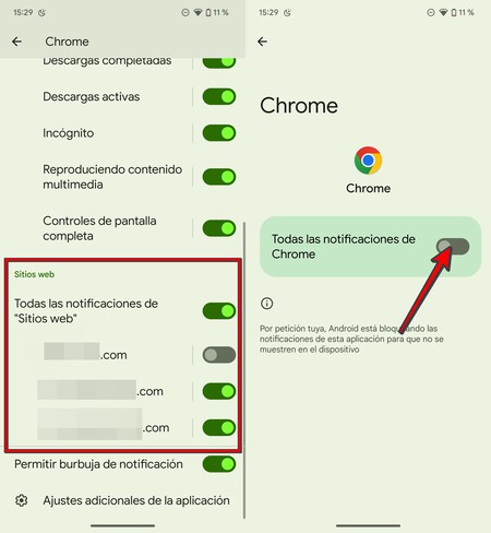 Notificaciones Chrome 22