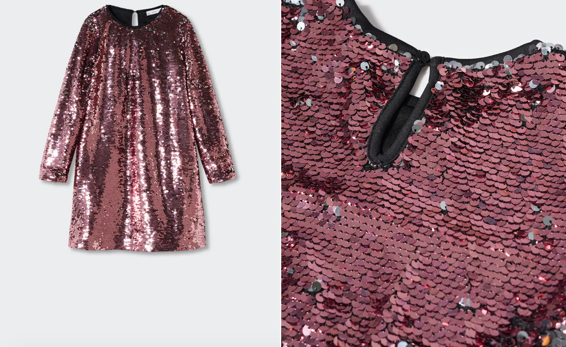 Vestido lentejuelas reversibles