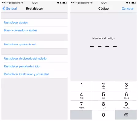 Restablecer Diccionario Teclado Iphone