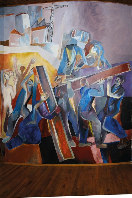 Detalle Del Camarin Pintado Por Xabier Egana C Arantzazu