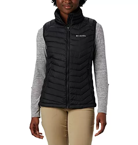 Columbia Powder Lite Vest Chaleco Acolchado, Black 411, XS Mujer